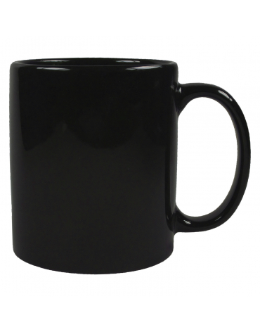 Czarny kubek 350 ml z nadrukiem